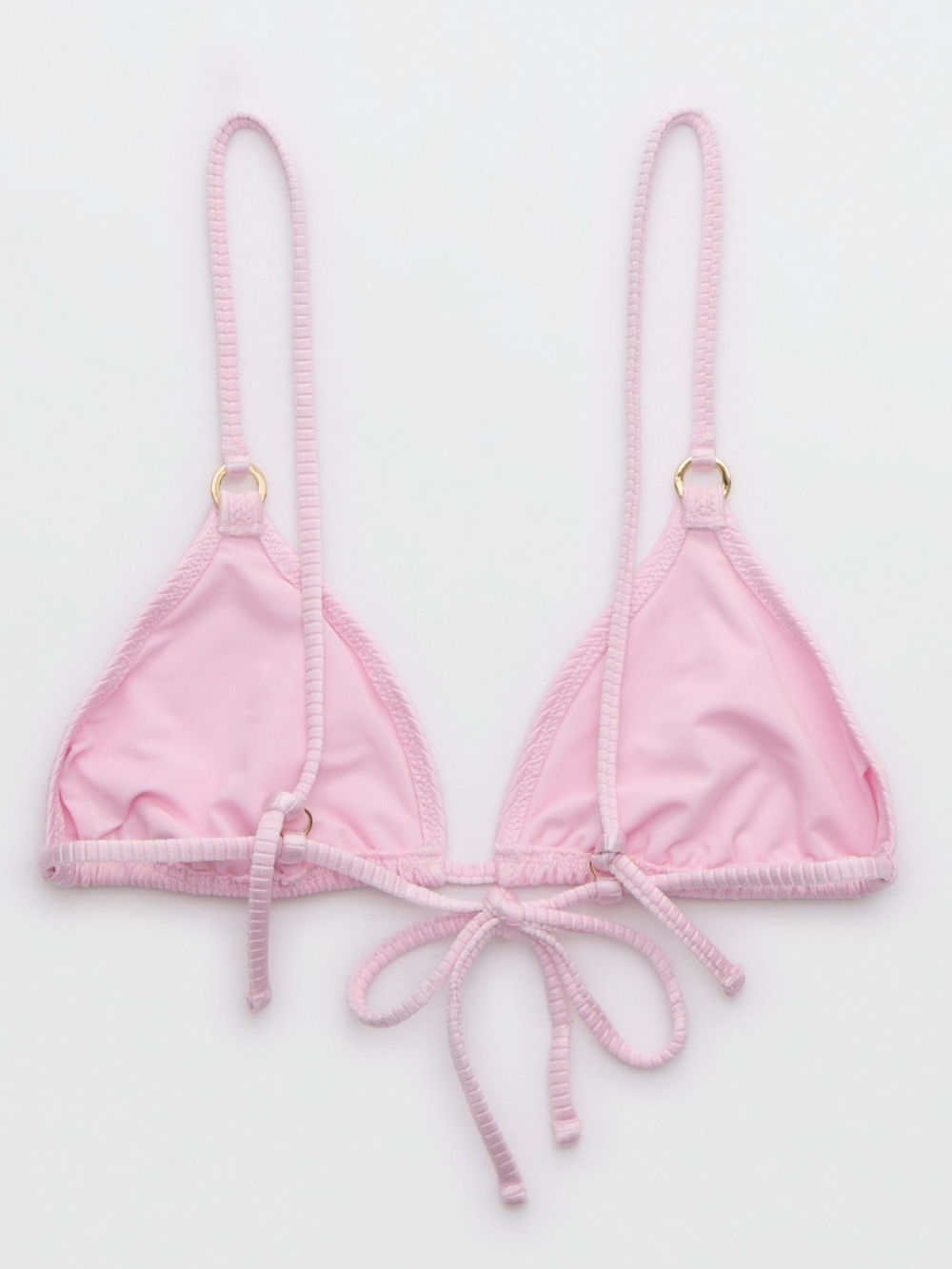 Aerie Shine Rib String Triangle Bikini Top - Picture 4 of 7